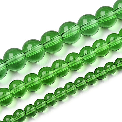 Transparent Glass Beads Strands GLAA-T032-T6mm-07-1