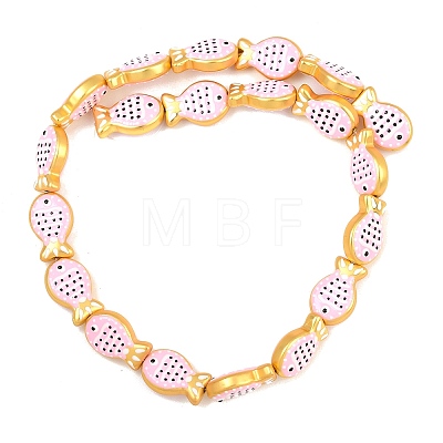 Baking Paint Opaque Glass Enamel Beads GL-CBA4370-01D-1