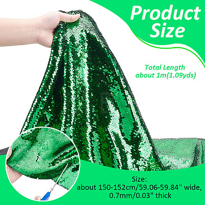 PVC Reversible Sequin Fabric DIY-WH0430-543D-1