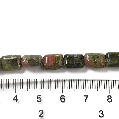 Natural Unakite Beads Strands G-G085-A15-01-1