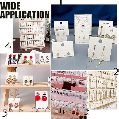 CHGCRAFT 150 Pcs 5 Styles Paper Display Cards CDIS-CA0001-09-1