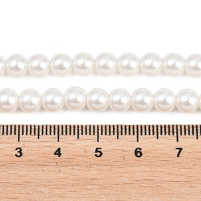 Eco-Friendly Dyed Glass Pearl Round Bead Strands X-HY-A002-6mm-RB001-1