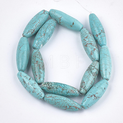 Natural Howlite Beads Strands X-TURQ-T003-11-1