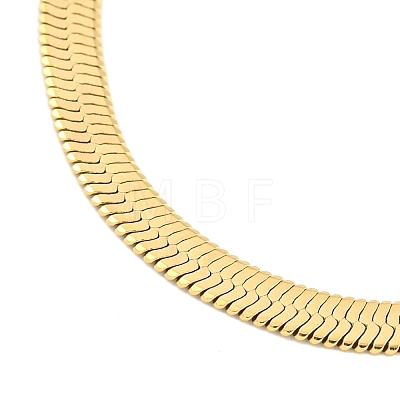 304 Stainless Steel Herringbone Chain Bracelets for Women BJEW-Q344-04G-1