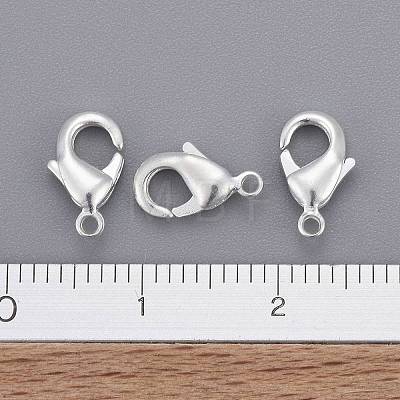 Silver Color Plated Brass Lobster Claw Clasps X-KK-901-S-NF-1