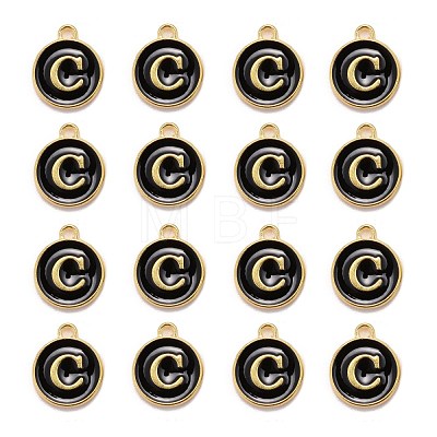 Golden Plated Alloy Charms ENAM-S118-02C-1