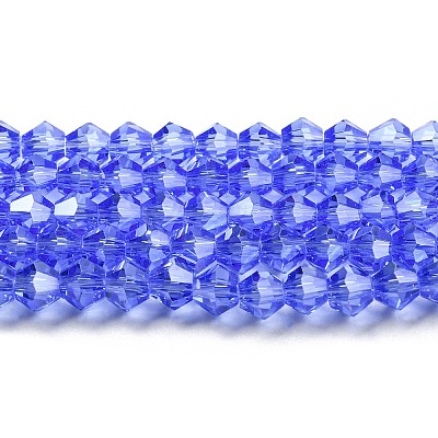 Transparent Electroplate Glass Beads Strands LS-EGLA-A039-T3mm-A07-1