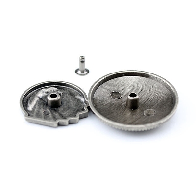 Flat Round with Tree of Life Alloy Collision Rivets PW-WG93211-01-1