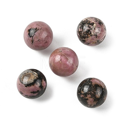 Natural Rhodonite Sphere Beads GG-D003-A06-1