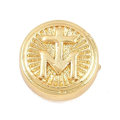 Religion Brass Beads KK-C170-29G-05-1