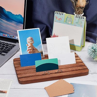  1Pc Wooden Card Display Base DIY-NB0007-76-1