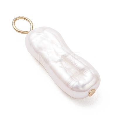 Natural Baroque Pearl Keshi Pearl Pendants PALLOY-JF04553-01-1