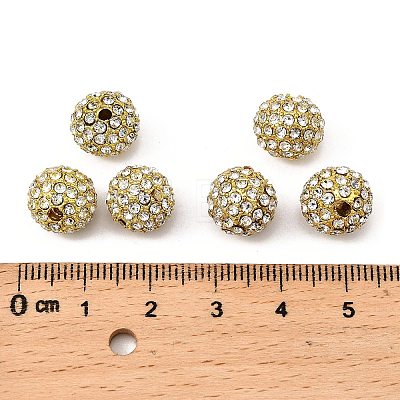 Alloy Rhinestone Beads RB-A034-10mm-A01G-1