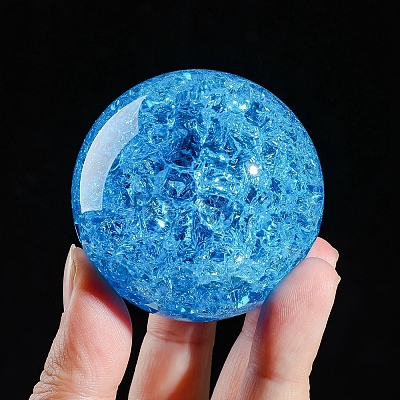 Crack Glass Crystal Ball Diaplay Decoration PW-WG5CDE5-01-1