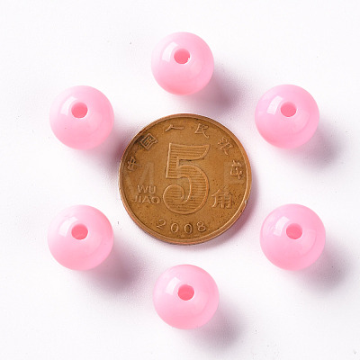 Opaque Acrylic Beads MACR-S370-C10mm-A01-1