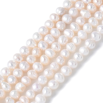 Natural Cultured Freshwater Pearl Beads Strands PEAR-I007-07N-03A-1