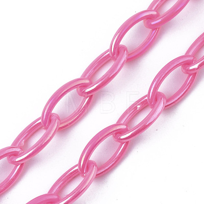 Acrylic Opaque Cable Chains X-PACR-N009-001G-1