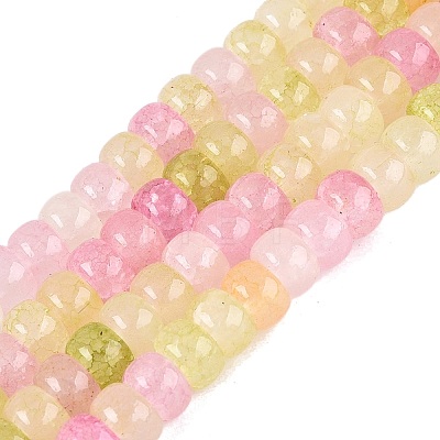 Ombre Effect Dyed Glass Beads Strands GLAA-Q106-05A-A03-1