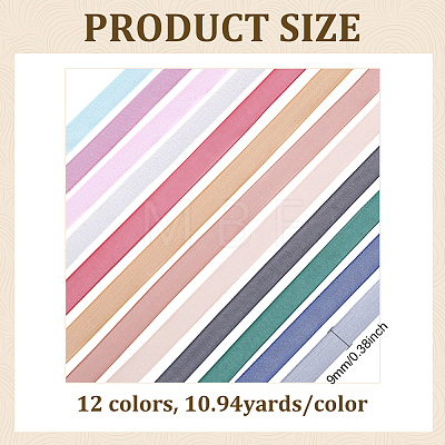 12 Colors Nylon Ribbon OCOR-ME0001-68-1