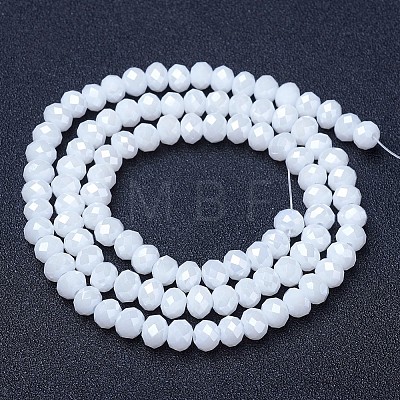 Electroplate Glass Beads Strands EGLA-A044-P6mm-B01-1