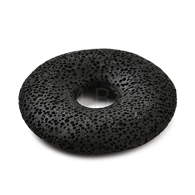 Natural Lava Rock Disc Big Pendants G-M203-04-01-1