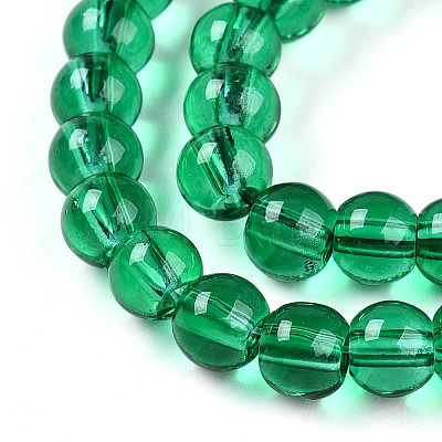 Baking Paint Transparent Glass Beads X1-DGLA-N006-6mm-09-1