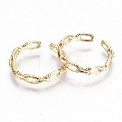 Brass Cuff Rings KK-T062-65G-NF-1