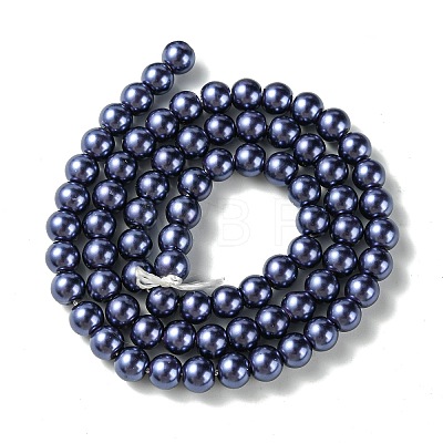 Eco-Friendly Dyed Glass Pearl Beads Strands HY-A008-6mm-RB079-1
