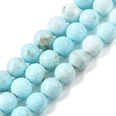 Natural Magnesite Beads Strands G-P598-E-8mm-01-1