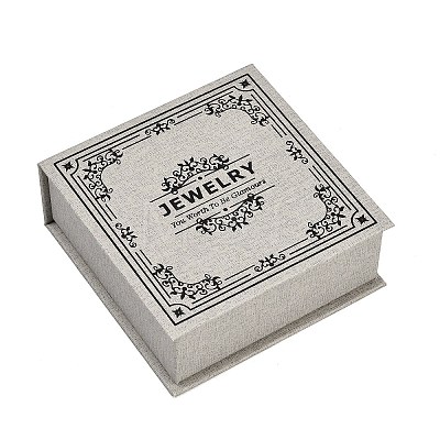 Floral Printed Paper Jewelry Display Magnetic Cases CON-K015-03C-03-1