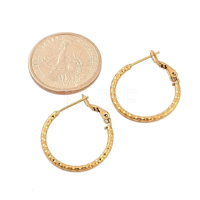 304 Stainless Steel Hoop Earrings For Women EJEW-B114-02A-G-1