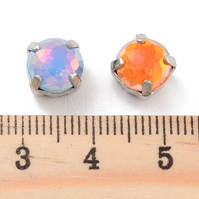 Flat Round Opal Sew On Rhinestones RGLA-G024-11A-P-1