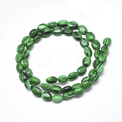 Synthetic Malachite Beads Strands G-S357-B17-1