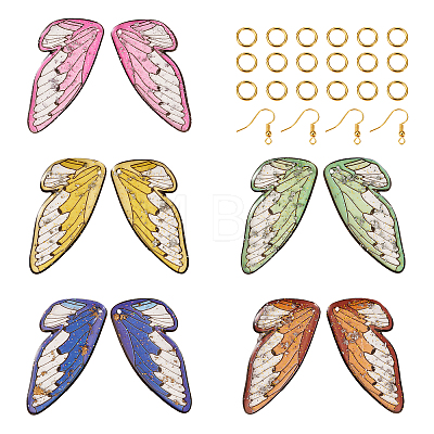  DIY Butterfly Wing Earring Making Kit DIY-TA0005-17-1