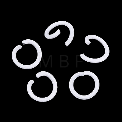 Spray Painted Iron Open Jump Rings IFIN-T017-04C-20-1