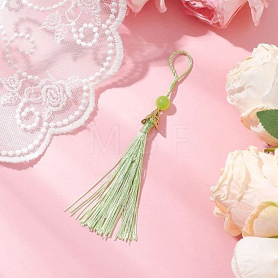 Polyester Tassel Pendant Decoration HJEW-JM03005-02-1