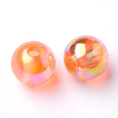 Eco-Friendly Transparent Acrylic Beads PL731-16-1