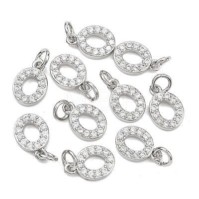SHEGRACE Brass Micro Pave Clear Cubic Zirconia Pendants XGRQ29114-394P-O-1