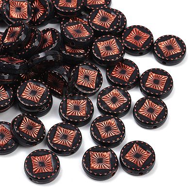 Opaque Acrylic Beads OACR-P029-02A-01-1