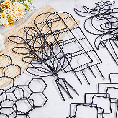 12Pcs 2 Styles Plastic Plant Climbing Trellis AJEW-GO0005-49-1