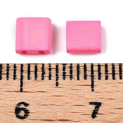 2-Hole Baking Paint Glass Seed Beads SEED-S023-17C-26-1