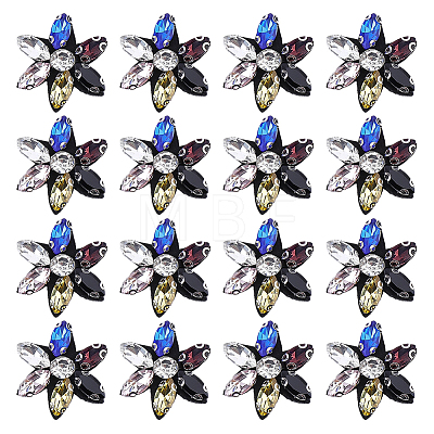 16Pcs Glass Sew On Patches PATC-FG0003-86C-1