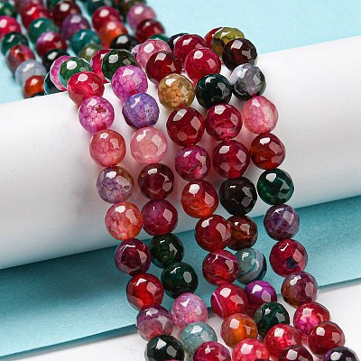 Natural Agate Beads Strands X-G-C082-A01-15-1