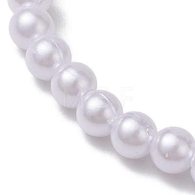 4Pcs 4 Styles Electroplate Glass & Imitated Pearl Acrylic Beaded Stretch Bracelet Sets BJEW-JB10415-1