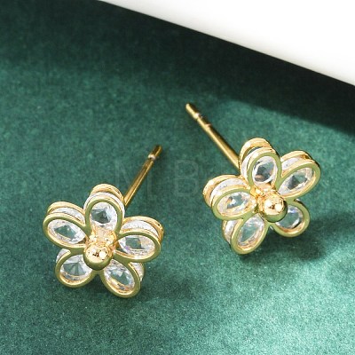 Brass Earring Studs KK-S348-421-1