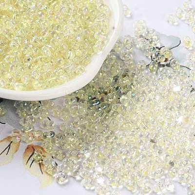 AB Color Plated Glass Seed Beads SEED-L011-06B-05-1