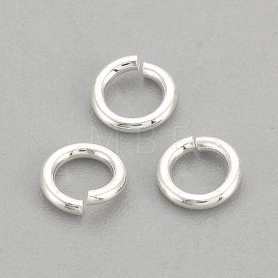 925 Sterling Silver Open Jump Rings STER-S002-57-1