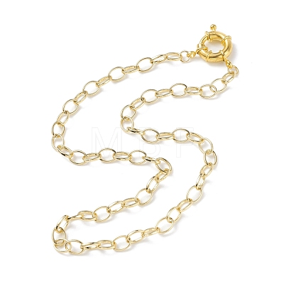 6mm Brass Cable Chains Necklace for Men Women NJEW-JN03768-1