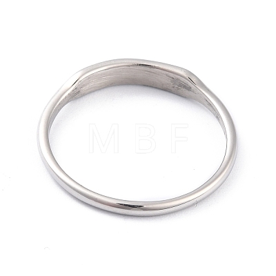 304 Stainless Steel Plain Band Finger Ring for Women RJEW-L103-06-P-1