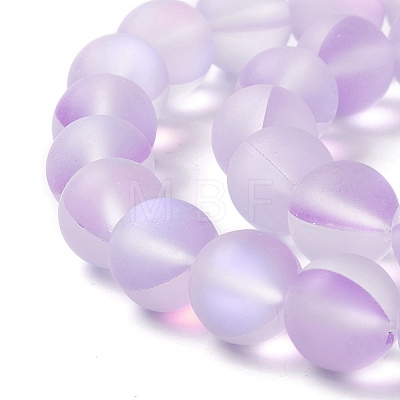 Synthetic Moonstone Beads Strands G-E573-01C-03-1